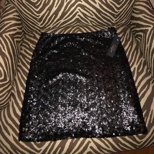 NWT Black sequined mini skirt
